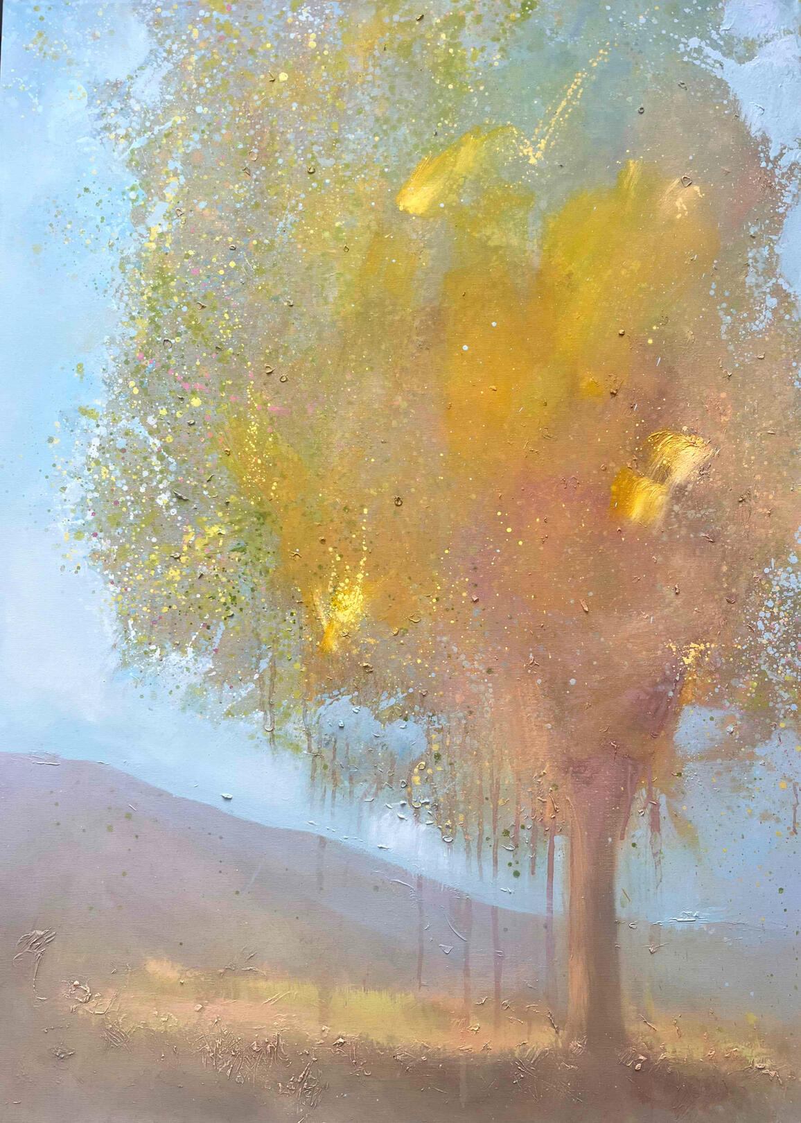 🔴 SOLD TREE WITH LIGHT 05 100x80cm
